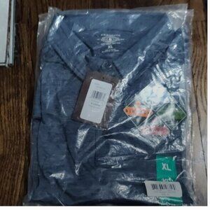 New! G.H. Bass & Co. wick polo men's boys button shirt Blue size XL X-LARGE NWT!